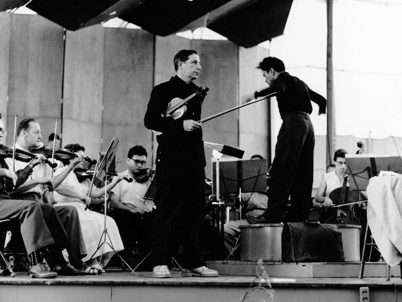 Nina Totenberg's Dad with the Strad